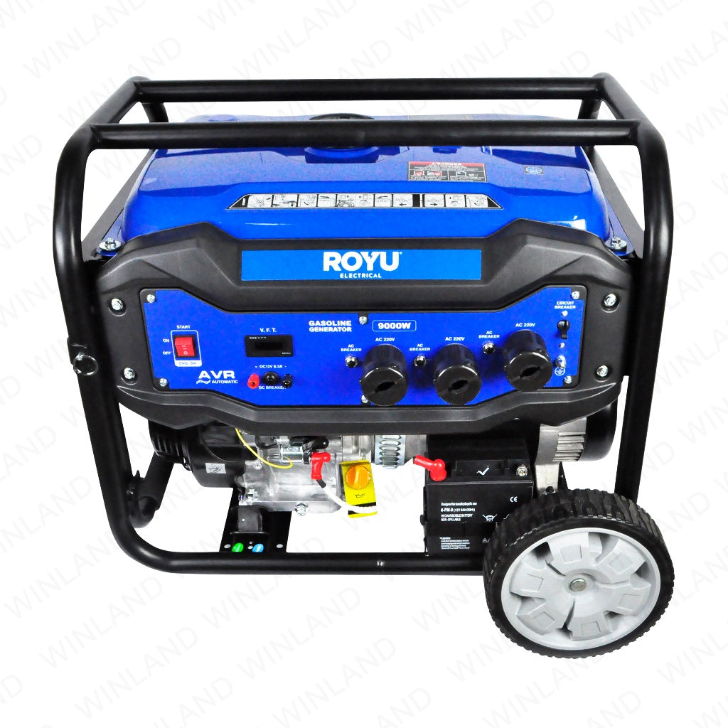 Royu by Winland 9000W 220v 60Hz 38.A 459cc Single Phase Grade F Open Frame Generator RGS019000