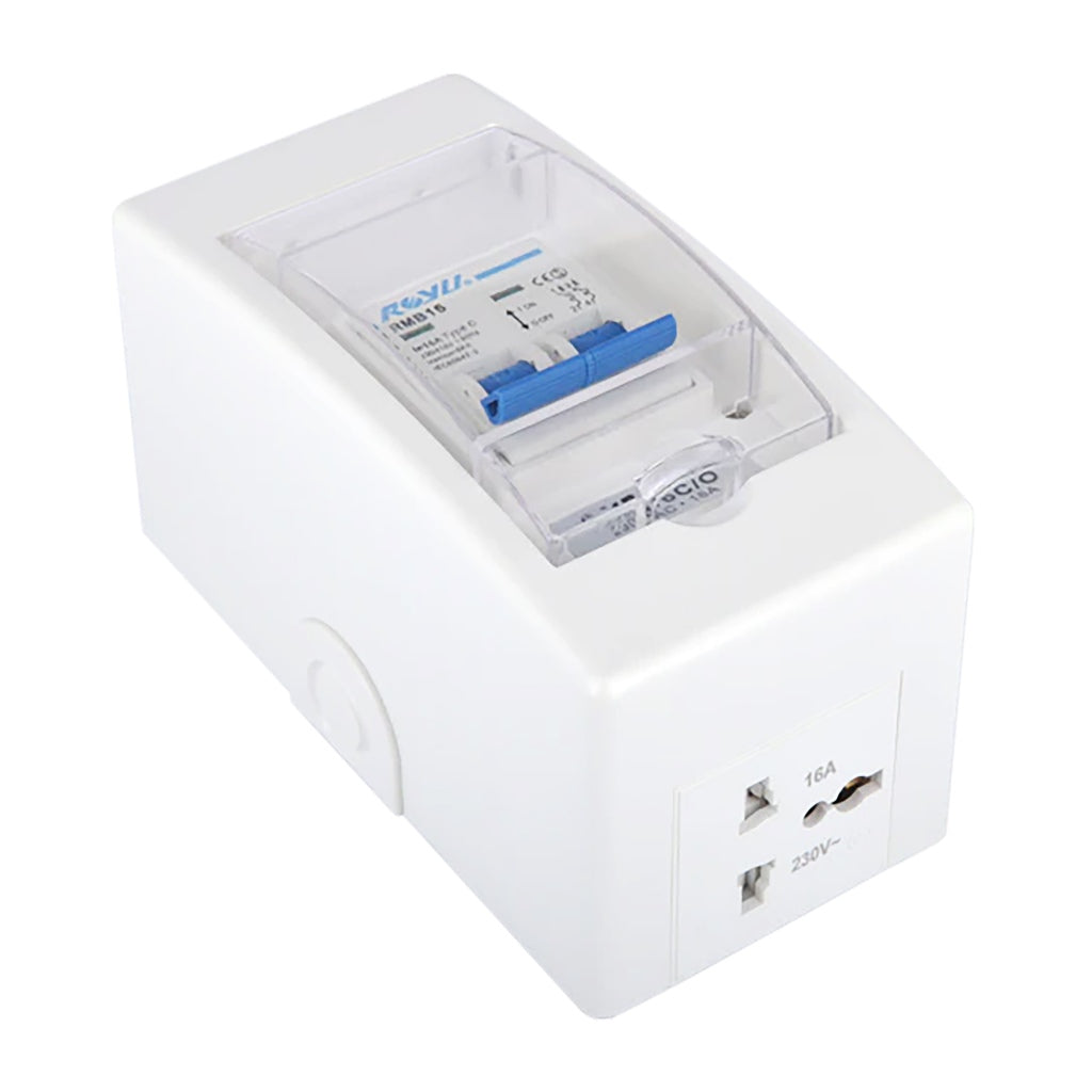 Royu by Winland Electrical Mini Safety Breaker with Cover 16A / 20A / 32A & Outlet Din rail type