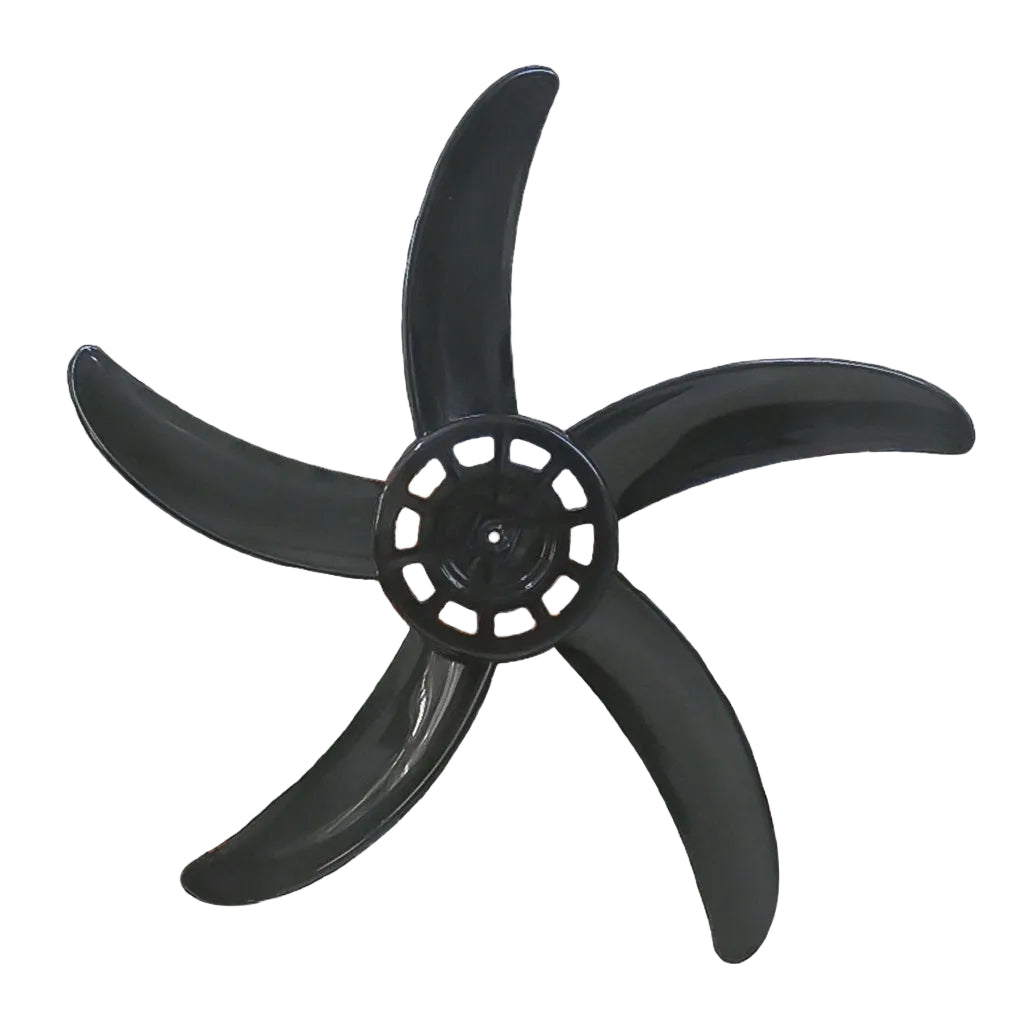 Electriq Fan Blade Bagyo 20 Inches Pin Type 5 Leaves Plastic Round Hole (Black)