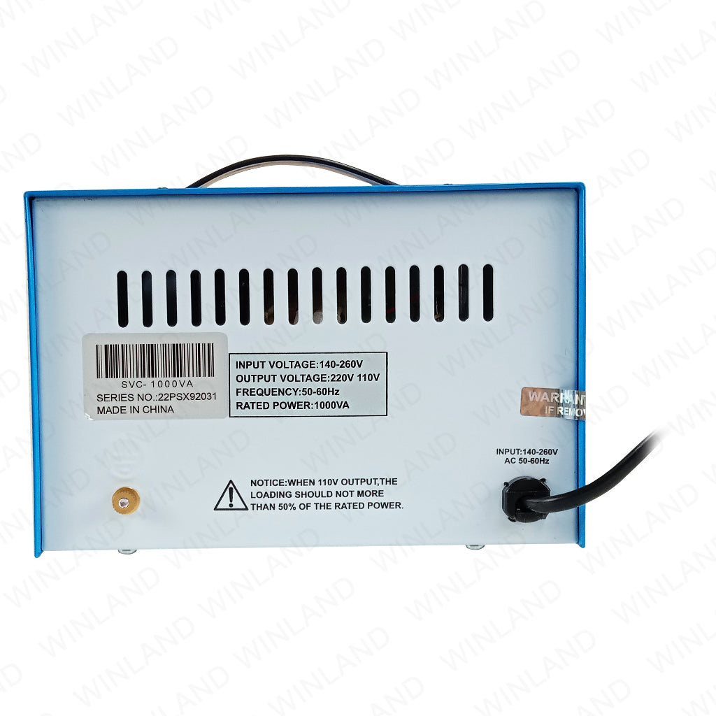 Pilum by Winland Servo Motor AC AVR 100% Efficiency 1000W Automatic Voltage Regulator PLSVC-1000VA