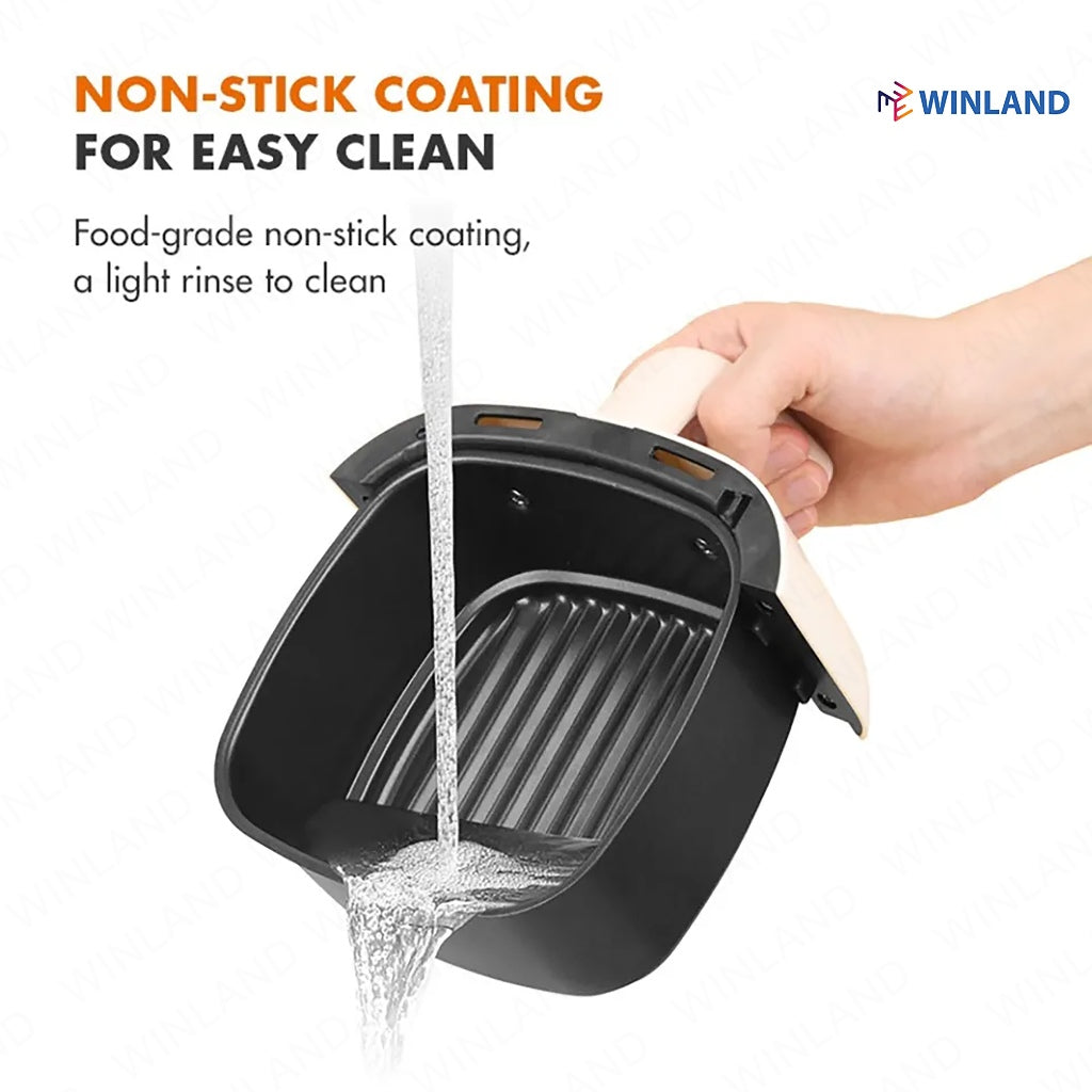 GAABOR 2 Liters Air Fryer Non-Stick Coating with 360° 3-Dimensional Hot Air Circulation