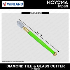 Hoyoma japan by Winland Diamond Tile & Glass Cutter w/ Iron Body HT-GC02