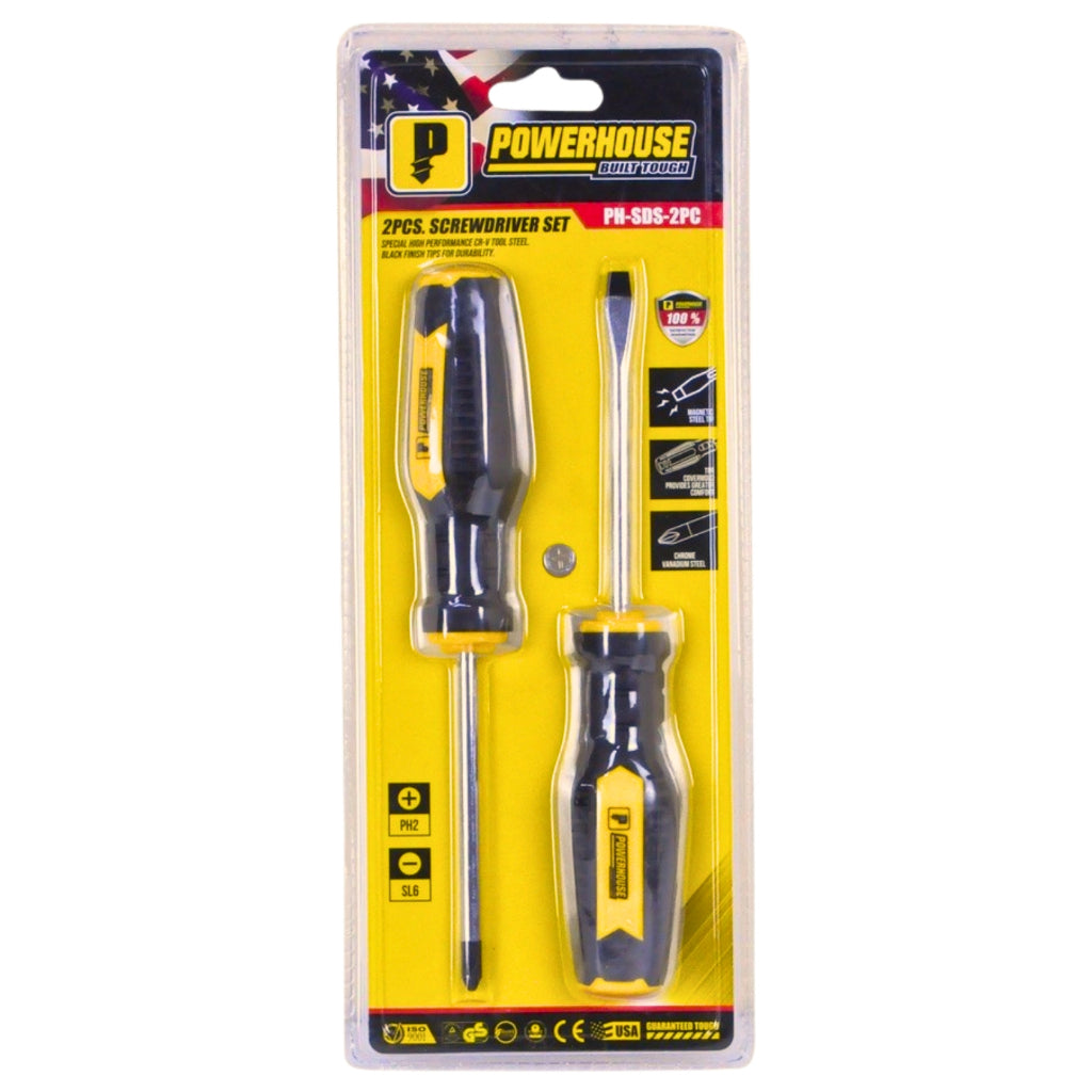 Powerhouse 2 Pcs / Set Cushion Grip Screwdriver PH-SDS-2PC