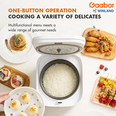 Gaabor Rice Cooker 2.5L Capacity 400W Strong Power Non-stick Coating One Button Operation