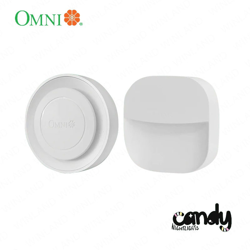 Omni by Winland Candy LED Night Light Round and Square LNL-101-PK/LNL-102-PK