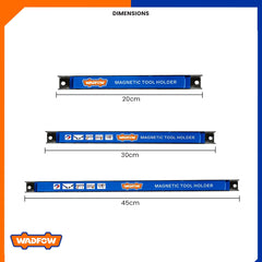 Wadfow Magnetic Tool Holder Organizer Frame for 8"-12" Tools 200mm-455mm