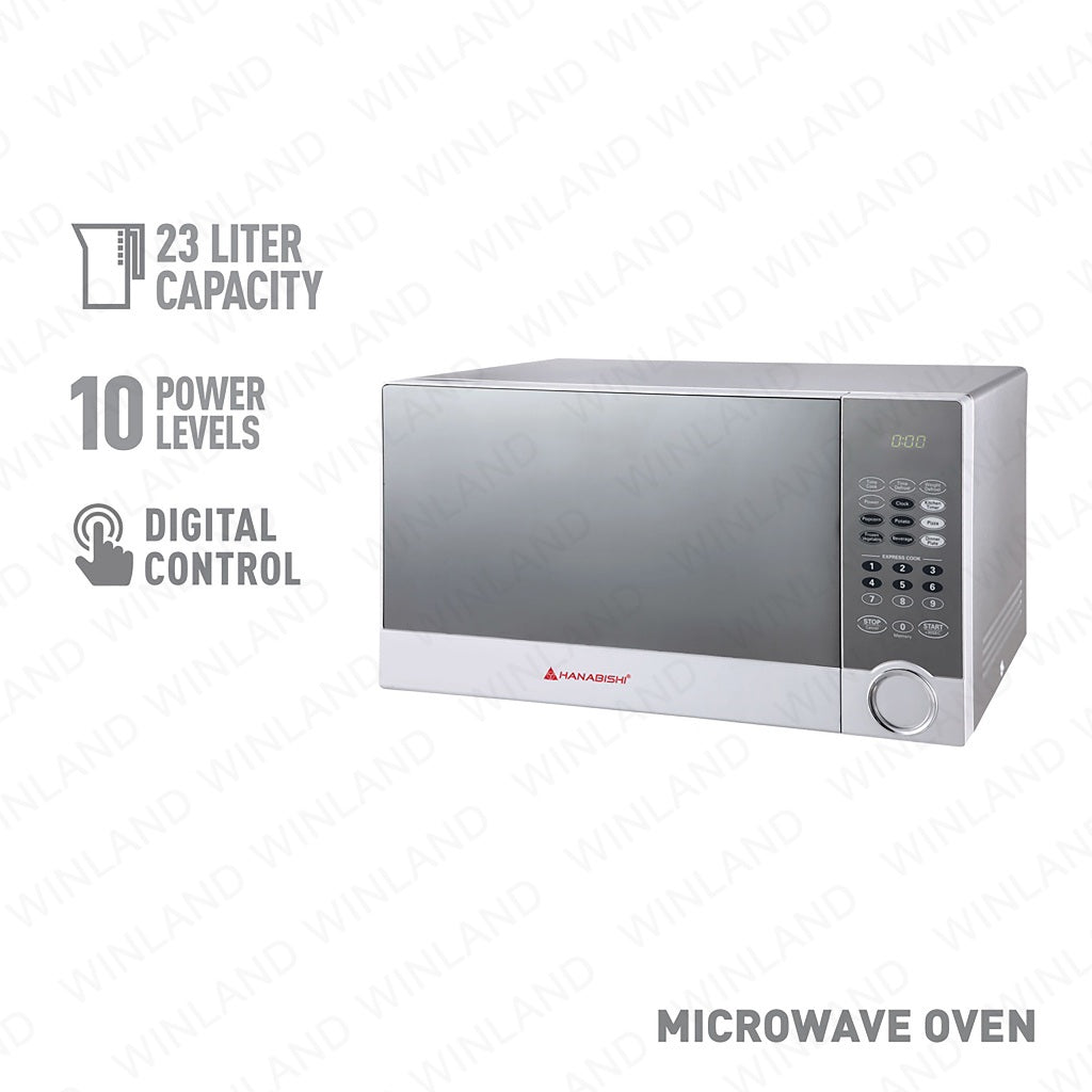 Hanabishi Digital Microwave Oven 23 Liter Stainless Steel HMO-23PSSM