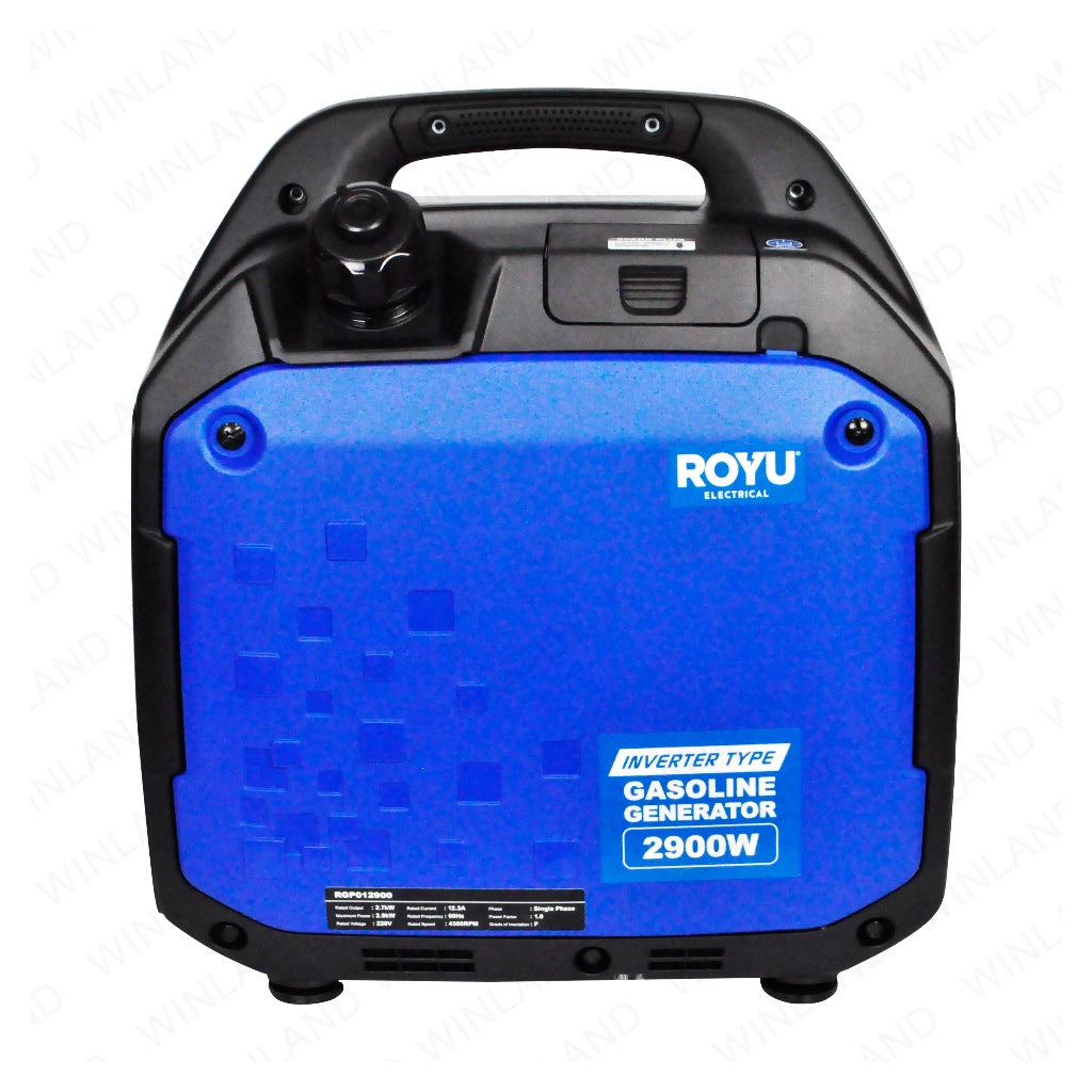 Royu by Winland 2900W 220v 60Hz 12.3A 149cc Single Phase Grade F Inverter Generator RGP012900