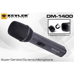 Kevler DM-1400 Super Cardioid Dynamic Microphone Magnetic Connector Mic