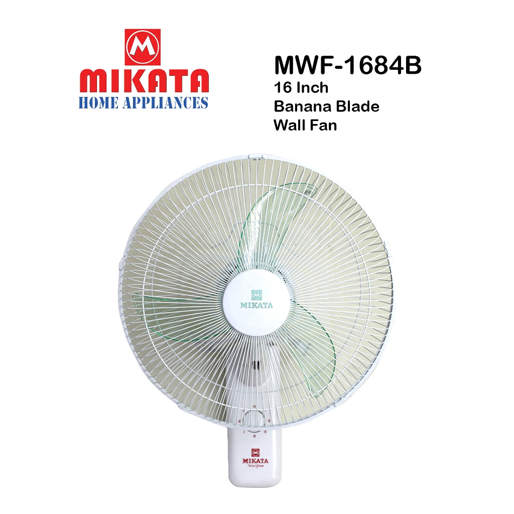 Mikata Economy Series 16 Inch / 405mm Wall Fan/Electric Fan 45W (3-Blades) MIK-MWF-1684B