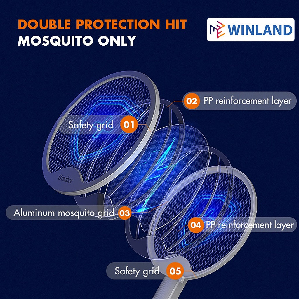 Gaabor 2 in 1 Electric Mosquito Foldable Swatter Killer