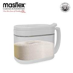 Masflex by Winland 400ml Multi-purpose Oval Spice Jar with Built-in Spoon ZX-824