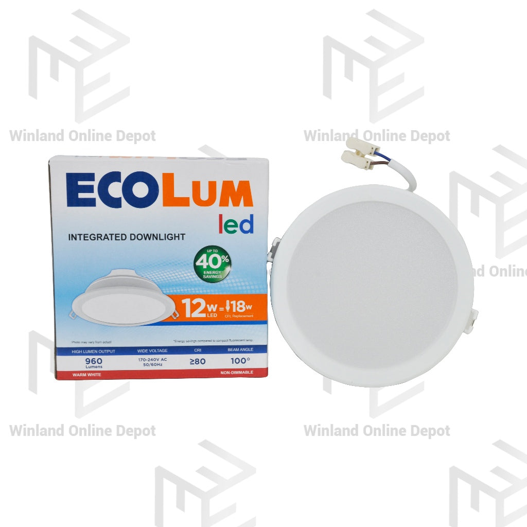 Ecolum by Winland Integrated Downlight 12 Watts Warm White CDL223112WW