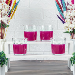 Masflex by Winland 4 Pieces Aztec Drinking Glass Tumbler Set 266mL/9oz GB-09-4C