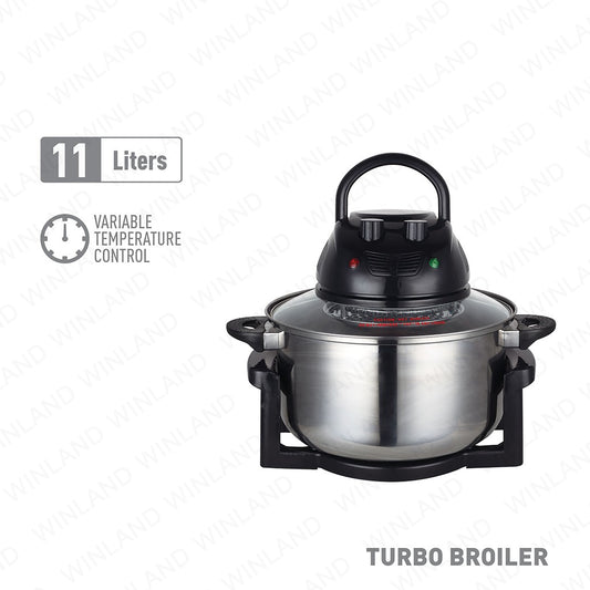 Hanabishi by Winland 11 Liters Turbo Broiler Stainless Steel Pot HTB-140SS