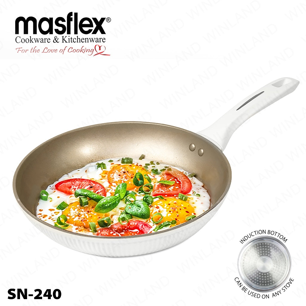 Masflex by Winland Vanilla Series Aluminum Non Stick Induction Forged Fry Pan 20 | 24 | 26 | 28