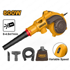 Ingco by Winland 2-IN-1 Vacuum Blower 800W Dust Extractor CPU Blower AB8038P ING-PT