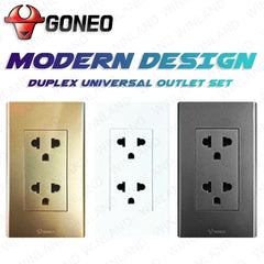 Bull/Goneo by Winland Duplex Universal Outlet Set 16A/250V (G34Z233A)