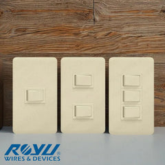 Royu by Winland Classic Series 1-Way Switch 1-Switch, 2-Switch & 3-Switch w/ High Impact Resistance
