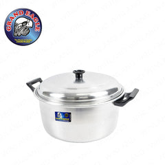 Grand Eagle by Winland Aluminum Caserole Set-5PCS (18,22,26,30,34) Sauce Pot Double Handle w/ Cover