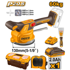 Ingco by Winland P20S/20V Lithium-Ion Cordless 60KG Cordless Tile Vibration Machine CTVLI20015