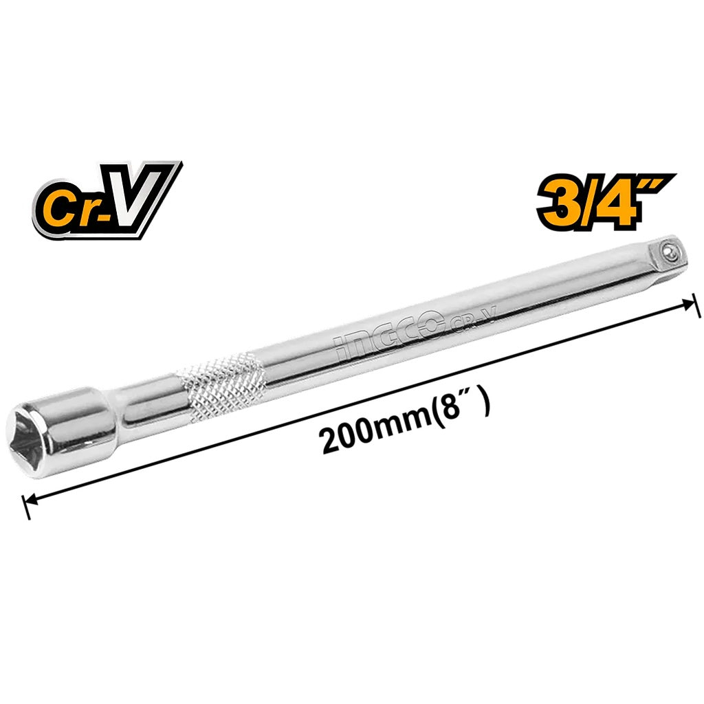 Ingco by Winland Industrial (3/4inch 200mm) Chromed Plated & CR-V Material Extension Bar HEB34081
