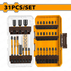 Ingco by Winland Industrial 31PCS/Set S2 Steel Impact Screwdriver Bits Set AKDL11306 ING-HT
