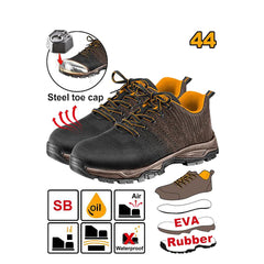 Ingco by Winland Safety Boots NE 44 with Safety Steel Toe Cap & Textile Material SSH82SB.44 ING-HT