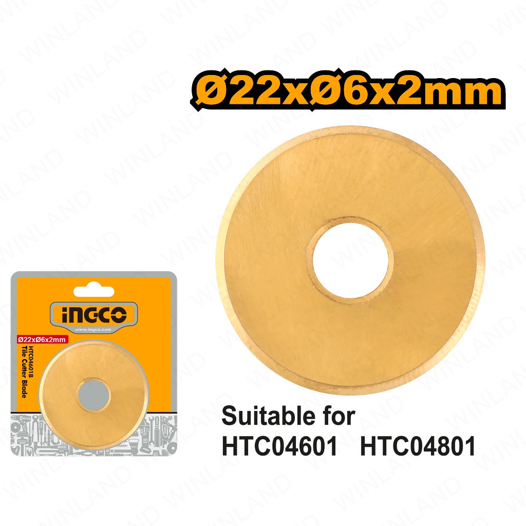 Ingco by Winland Ø22 x Ø6 x 2mm Tile Cutter Tungsten Carbide Blade HTC04601B ING-HT