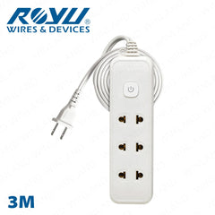 Royu by Winland 3+1 Gang 3M, 6M, 9M Extension Cord w/ Push Button Switch & Light Indicator REDEC134