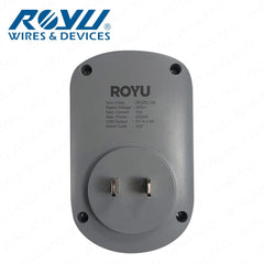 Royu by Winland 1-Gang Wall Adapter with Night Light and USB Ports 10A/250V REDPL129