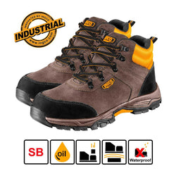 Ingco by Winland Safety Boots, SB Class, Leather and EVA/Rubber Sole, Oil Resistant SSH11SB ING-HT