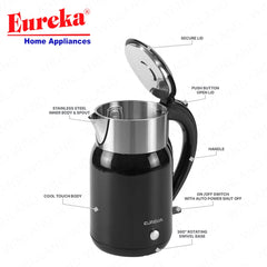 Eureka by Winland 1.8Liters 360° Rotating Base Optiwarm Electric Kettle/Water Heater 1500W EKW-1.8L
