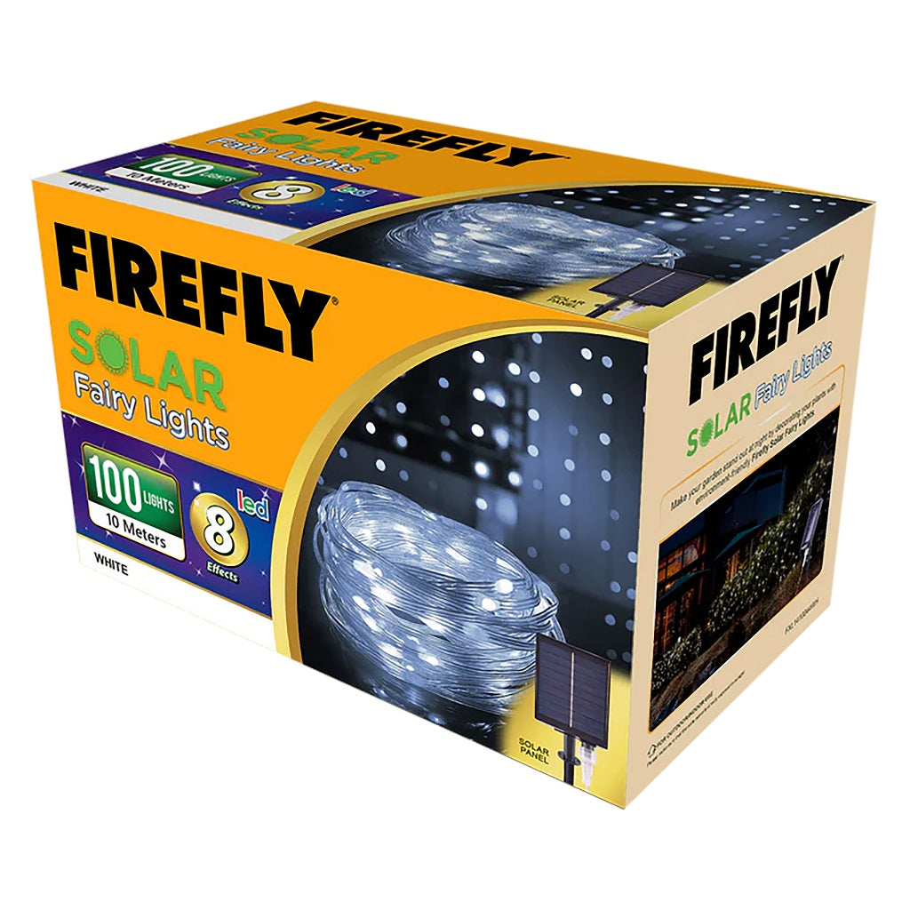 Firefly by Winland Bright Christmas Solar Fairy Lights 8-effects 0.4W 100LED 10Meters indoor/outdoor