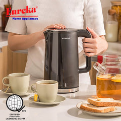 Eureka by Winland 1.7L 2-Layers Stainless Steel Double Wall Water Heater / Electric Kettle EKD-1.7L