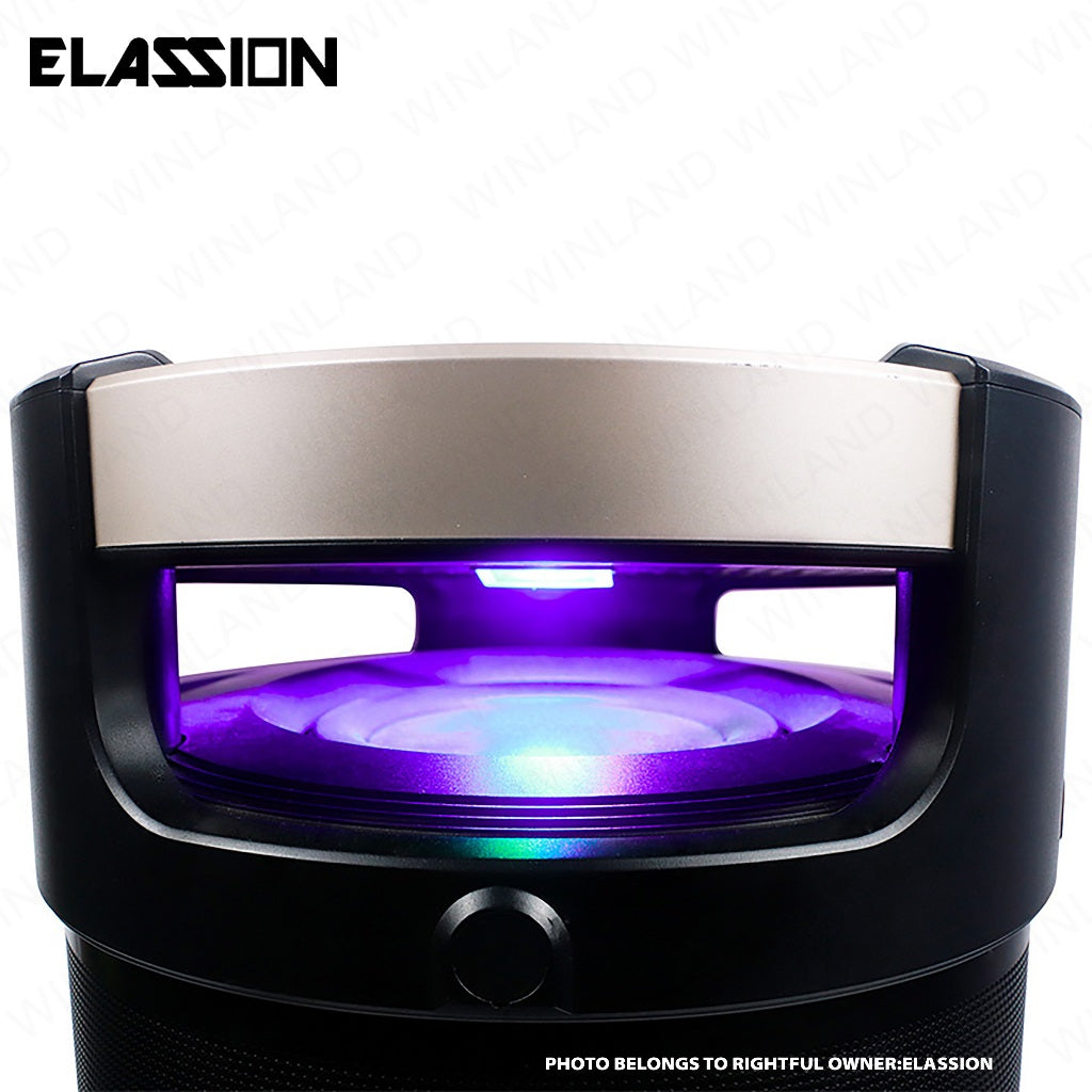 Elassion by Winland 4.1CH Portable Boombox Speaker w Microphone 80W RMS & IPx5 Splashproof ORBIT 360