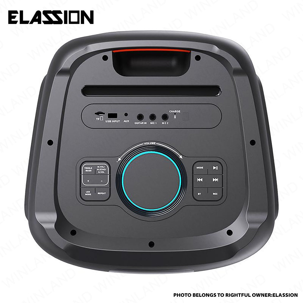 Elassion by Winland 15in Subwoofer Party Speaker 400W RMS Titan Series w/ BT, USB, SD, AUX CRONUS