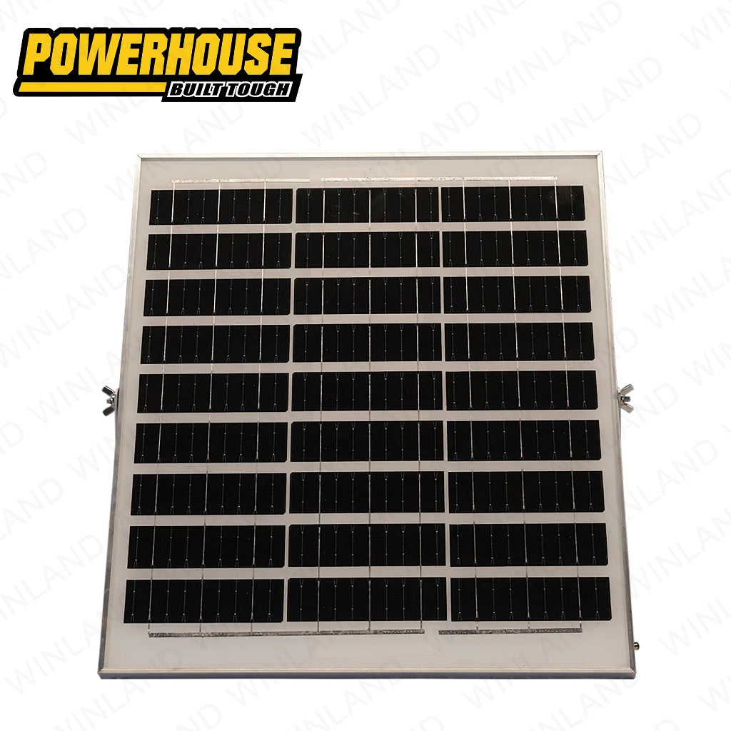 Powerhouse by Winland 16inch Electric Solar Stand Fan Electric Fan with USB Charging Port PHE-SSF-16