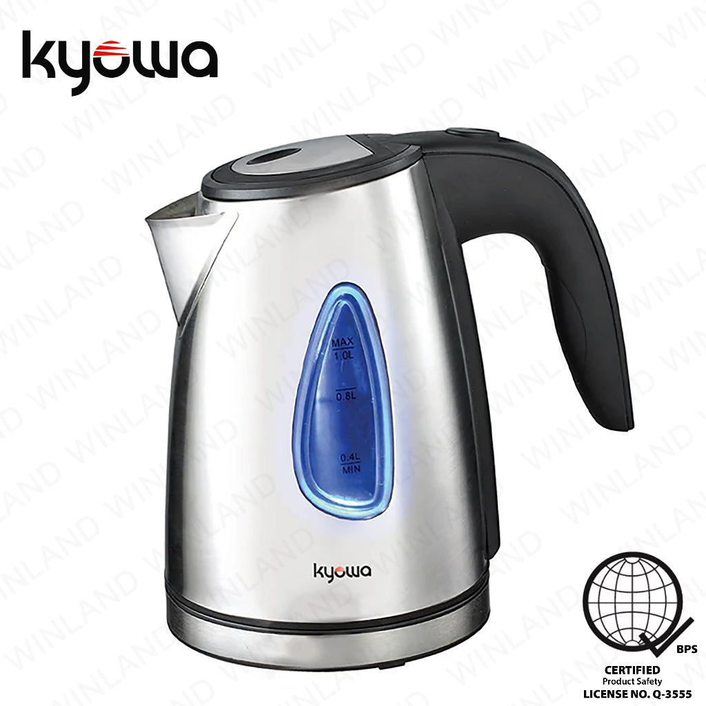Kyowa by Winland 1.0Liters Electric Kettle | Water Heater Stainless Steel Body KW-1365