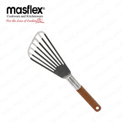 Masflex by Winland Stainless Steel Fish Spatula with Wooden Handle CL-323