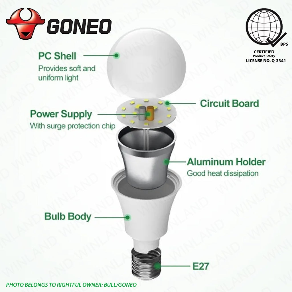 Bull/Goneo by Winland LED Light Bulb 6500K Daylight / E27 High Quality 3W | 5W | 7W | 9W | 12W | 16W