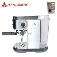 Hanabishi by Winland 1L 2-in-1 Espresso and Coffee Maker 15 Bar High Pressure Pump HESPCM2IN1-65SS