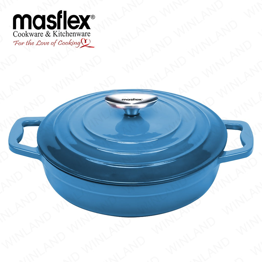 Masflex by Winland 22cm Artisan Skillet with & made from Enameled Cast Iron Lid SZ-22SK