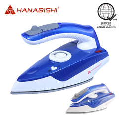 Hanabishi by Winland Travel Iron Dry Ironing/Steam Ironing with Folding Handle 1000W HI-99TR