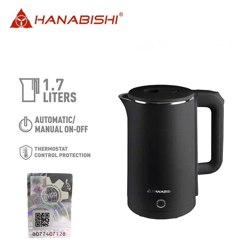 Hanabishi by Winland 1.5Liters Water Heater / Electric Kettle with Pilot Light Indicator HWK-517X