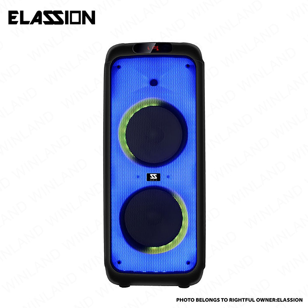 Elassion by Winland 10in Subwoofer Portable Party Speaker 200W RMS with BT, USB, Radio, AUX VESTA