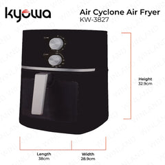 Kyowa by Winland 6.5Liters Air Fryer with Cyclone Technology 8-Preset Modes KW-3827