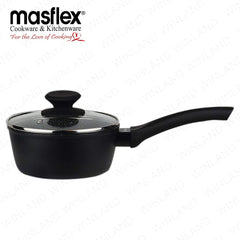 Masflex by Winland 18cm Galaxy Forged Saucepan with Glass Lid Non-Stick Induction Bottom NS-GR-84