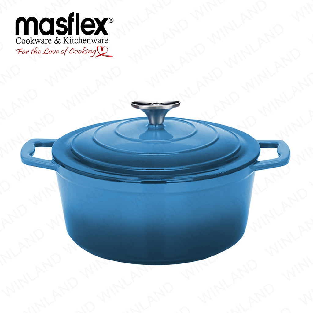 Masflex by Winland 20cm Artisan Casserole with & made from Enameled Cast Iron Lid SZ-20CS