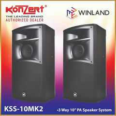 Konzert by Winland Full Range 10inch 3-way Passive Speaker System 500W (PAIR) KSS-10MK2
